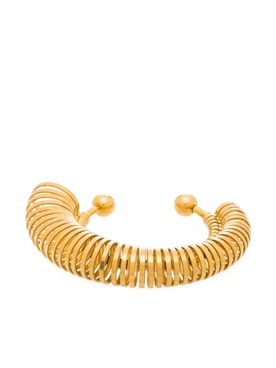 Shop Jacquemus Le Bracelet Baguier Cuff Bracelet In Gold