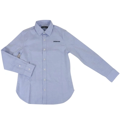 Shop Jeckerson Cotton Shirt In Light Blue