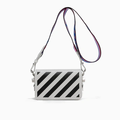 Shop Off-white Diag Mini Flap Bag Ownn019s21lea001 In 0110