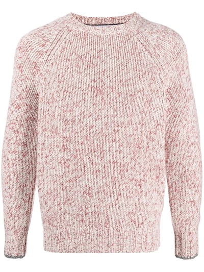 Shop Brunello Cucinelli Chunky Speckle-knit Jumper In Red