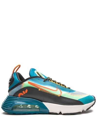 Shop Nike Air Max 2090 "green Abyss" Sneakers In Blue