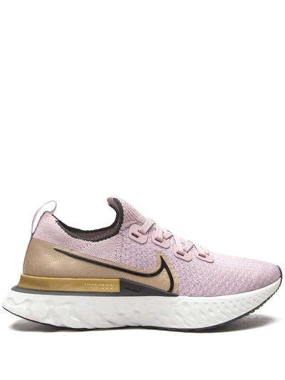 Shop Nike React Infinity Run Flyknit Sneakers In Rosa