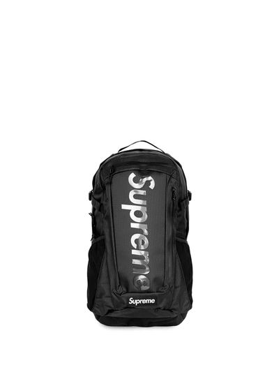Shop Supreme Logo-print Backpack "ss 21" In Schwarz