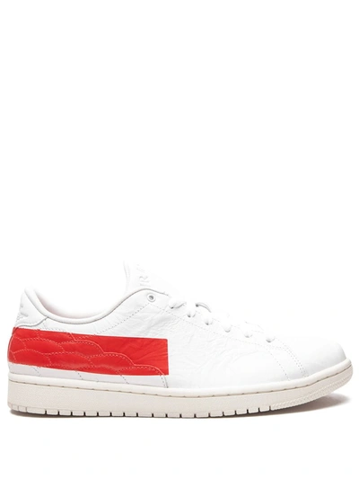Shop Jordan Air  1 Centre Court "university Red" Sneakers In White