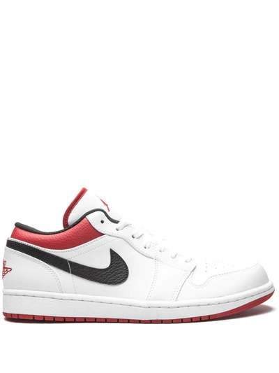 Shop Jordan Air  1 Low "white/gym Red" Sneakers