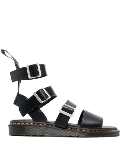 Shop Rick Owens X Dr Martens Grython Sandals In Black