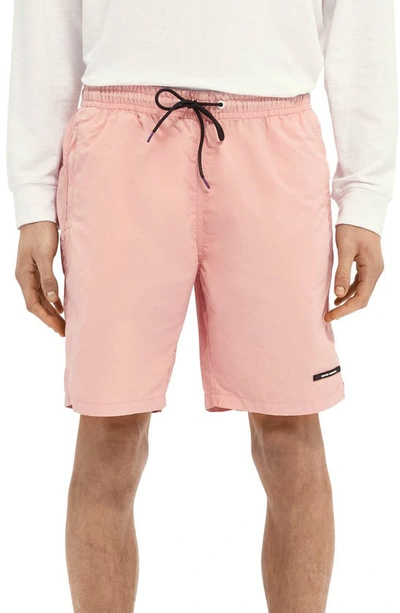 Shop Scotch & Soda Recycled Nylon Shorts In Wild Pink