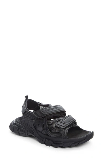 Balenciaga Track Strapped Sandals In Black | ModeSens