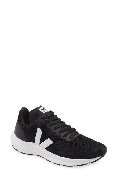 Shop Veja Marlin Running Sneaker In Black/ White