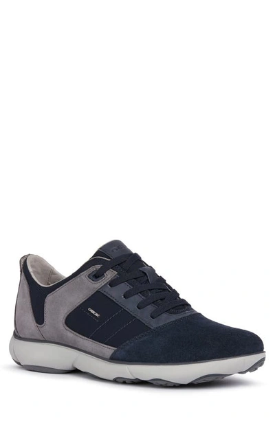 Shop Geox Nebula Sneaker In Grey/ Navy