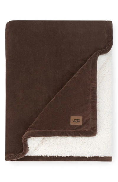 Shop Ugg Bliss Fuzzy Throw In Brown