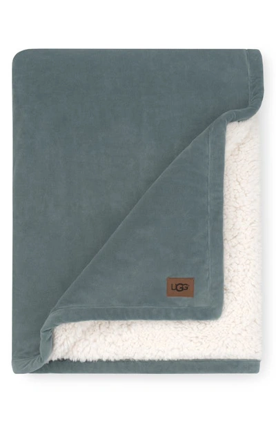 Shop Ugg Bliss Fuzzy Throw In Deep Sage