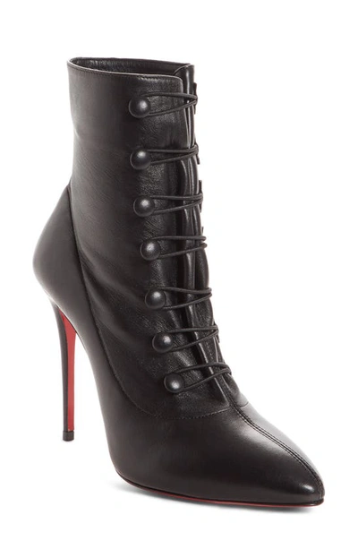 Shop Christian Louboutin French Tutu Pointy Toe Bootie In Black