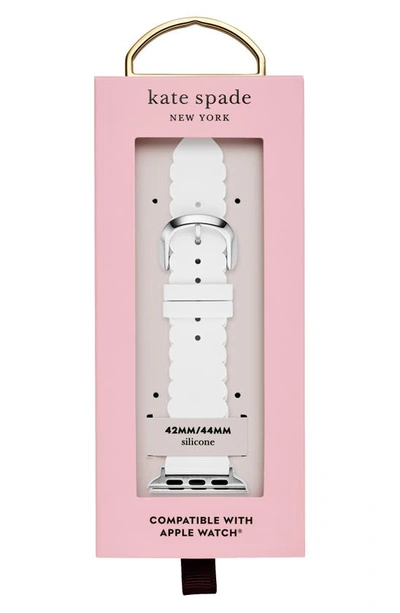 Shop Kate Spade Apple Watch Strap, 42mm In White