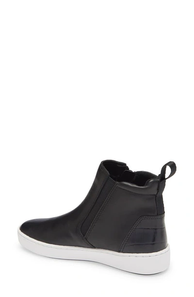 Shop Michael Michael Kors Clay High Top Sneaker In Black Leather