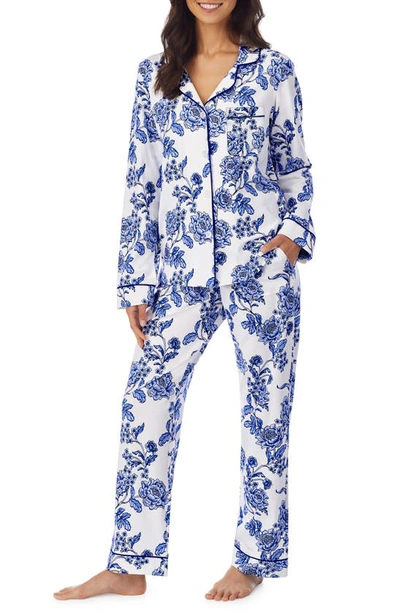 Shop Bedhead Pajamas Classic Pajamas In Royal Delft