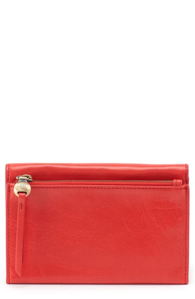 Shop Hobo Might Leather Trifold Wallet In Rio