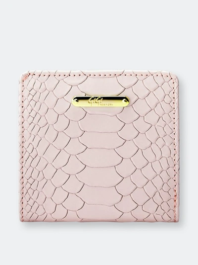 Shop Gigi New York Mini Foldover Wallet In Pink