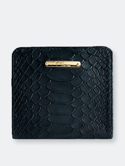 Shop Gigi New York Mini Foldover Wallet In Black