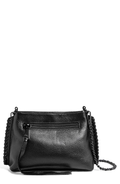 Shop Aimee Kestenberg Free Bird Mini Leather Crossbody Bag In Black