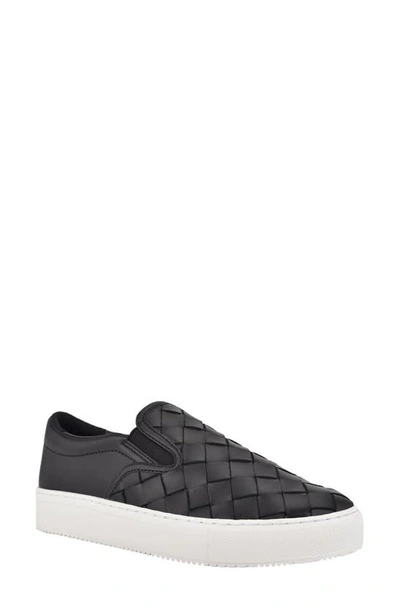 Shop Marc Fisher Ltd Calla Slip-on Sneaker In Black Leather