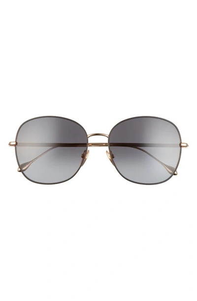 Shop Isabel Marant 59mm Gradient Round Sunglasses In Black Gold
