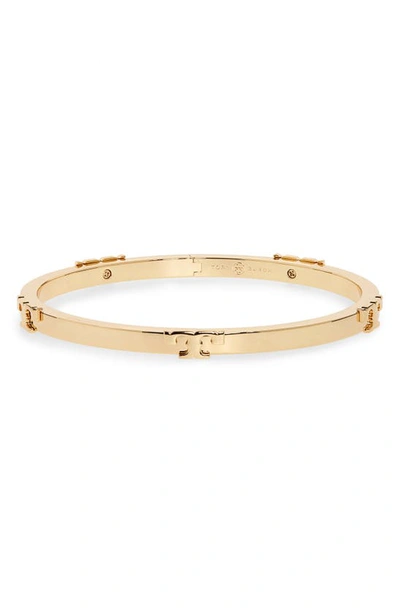 Shop Tory Burch Serif-t Stackable Bracelet In Tory Gold / Tory Gold