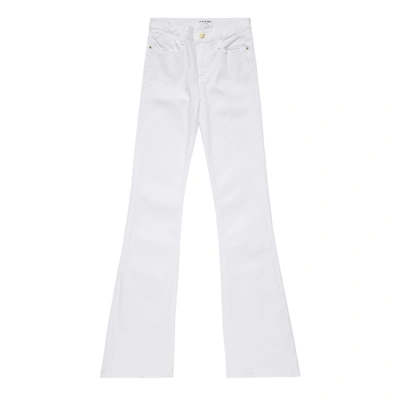 Shop Frame White Flare Jeans