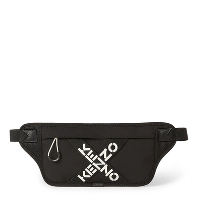 Shop Kenzo Logo Belt Bag In Black