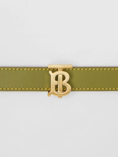 Leather belt Burberry Beige size 95 cm in Leather - 32404488