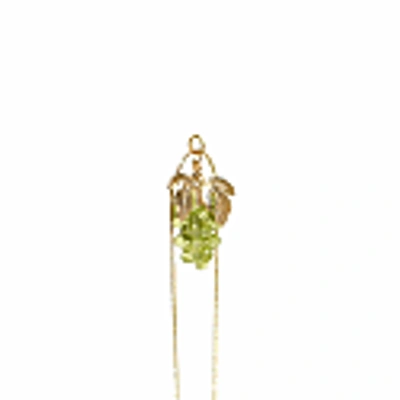 I'mmany London Very Grapeful Gemstone Grape Pendant Necklace - Green Peridot In Pendant