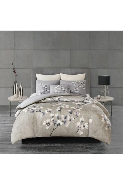 Shop N Natori Natori Sakura Blossom Comforter Set Top In Lilac