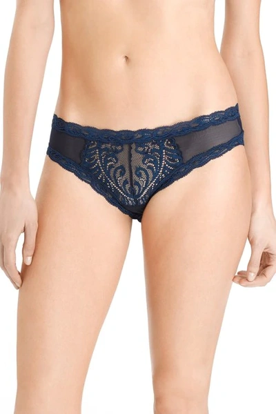 Shop Natori Feathers Hipster- Basics Panty In Midnight