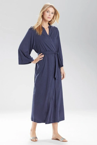 Shop Natori Shangri-la Tencel™ Wrap Robe In Ht Night Blue