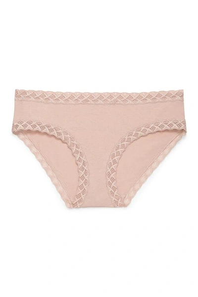 Shop Natori Intimates Bliss Girl Brief Panty In Rose Beige