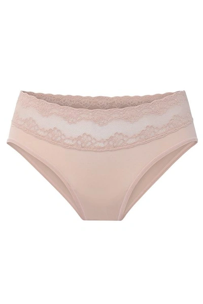 Shop Natori Bliss Perfection Maternity Bikini Panty In Cameo Rose