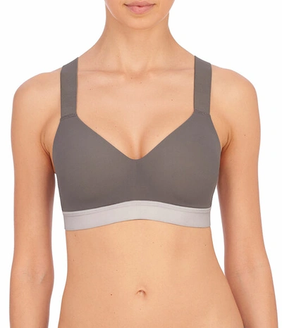 Shop Natori Dynamic Convertible Contour Sports Bra In Mineral/mink