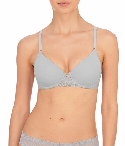 Shop Natori Bliss Perfection Contour Underwire Soft Stretch Padded T-shirt Bra (32ddd) Women's In Silver Lining