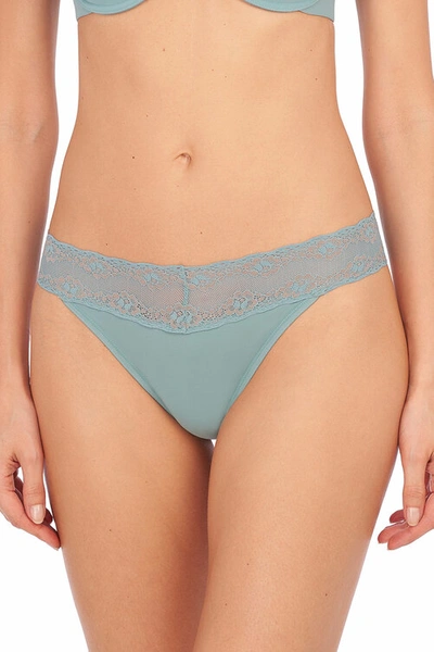 Shop Natori Bliss Perfection One-size Thong In Frosé