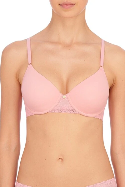 Shop Natori Intimates Bliss Perfection Contour Underwire Soft Stretch Padded T-shirt Bra Women's In Pink Icing