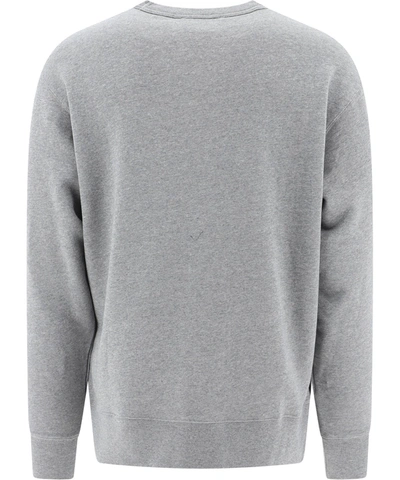 Shop Acne Studios "nash Face" Sweatshirt In Grey