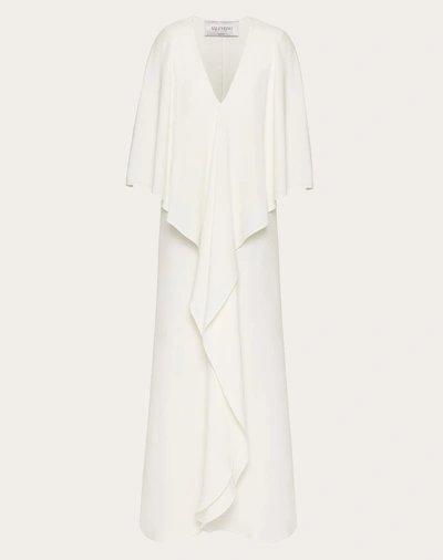 Shop Valentino Cady Couture Evening Dress In Ivory