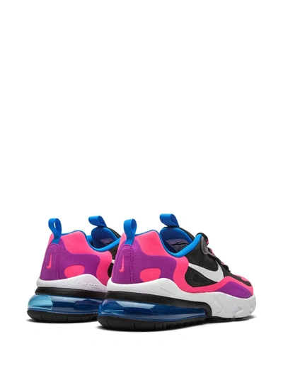 Nike Kids' Air Max 270 React Low-top Sneakers In Black/white/hyper Pink |  ModeSens