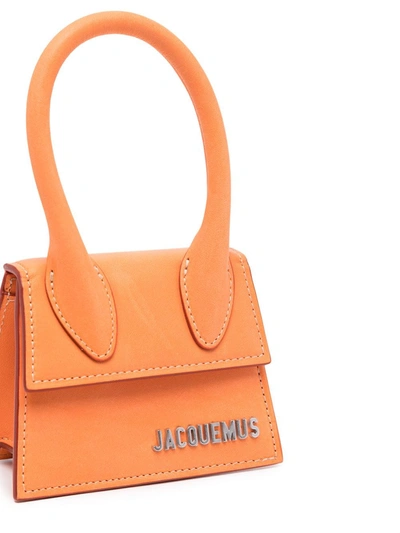Shop Jacquemus Le Chiquito Homme Mini Bag In Orange