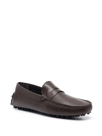 Scarosso Michael Slip-on Loafers In Brown