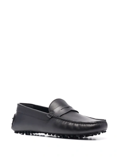 Shop Scarosso Michael Square-toe Loafers In Black