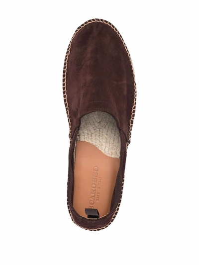 Shop Scarosso Pablo Suede Espadrilles In Brown