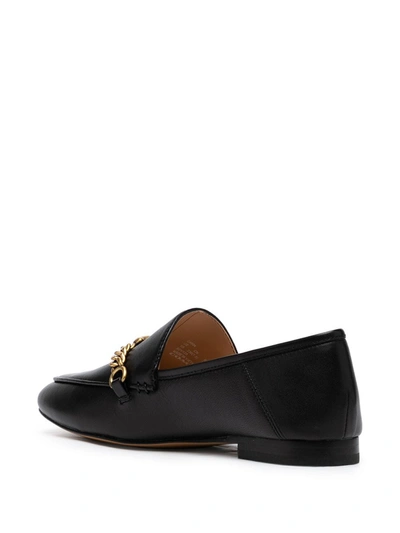 Shop Coach Helena Leather Loafers In Black