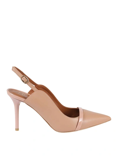 Shop Malone Souliers Marion Slingbacks In Nude And Neutrals