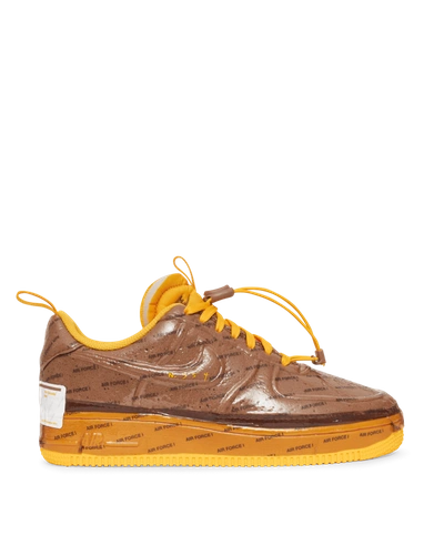 Shop Nike Air Force 1 Experimental Sneakers In Archaeo Brown/univ Gold